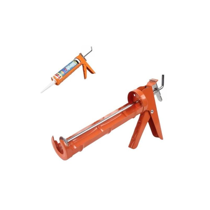 GENERICO - Pistola Calafatera 9 PuLG Aplicador Silicona Cartucho