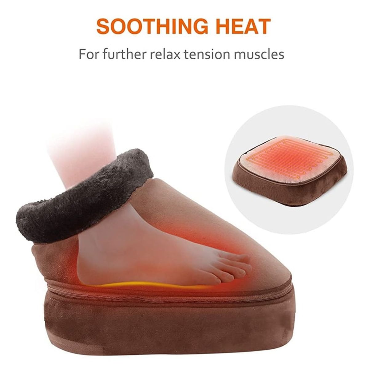 MOVI - Masajeador y Calentador de Pies 2 en 1 con Vibración y Calor