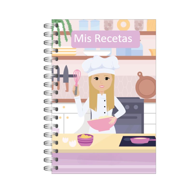 GEN - Agenda Recetas 100 Pág A5 Recetario De Cocina Chef