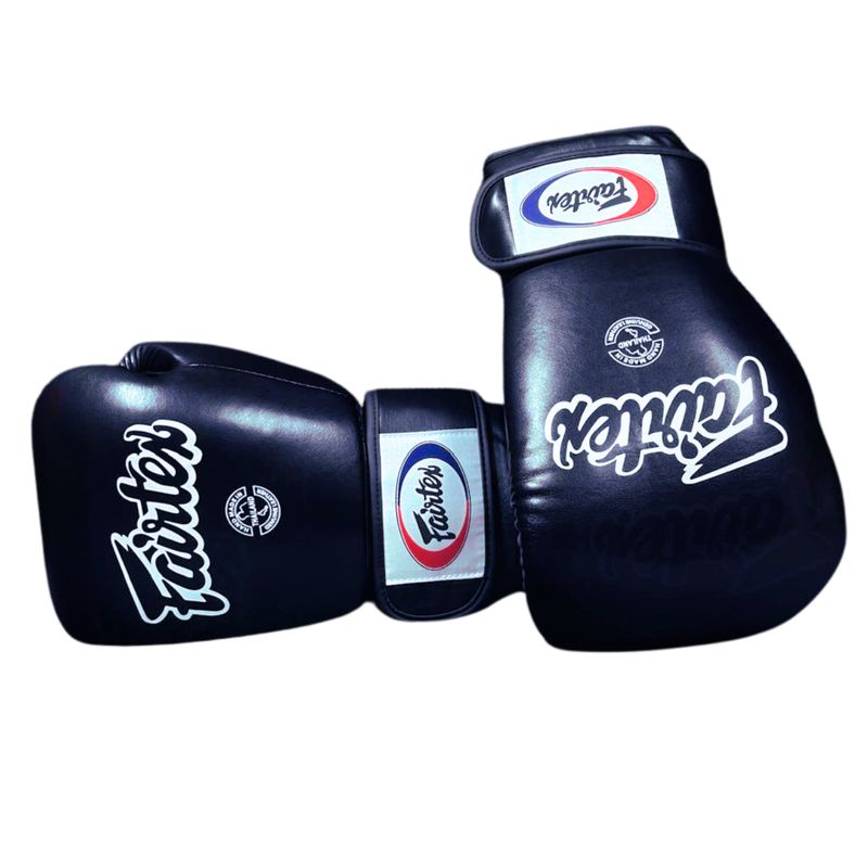 GENERICO - Guantes De Boxeo Muay Thai Fairtex NEGRO 16 OZ
