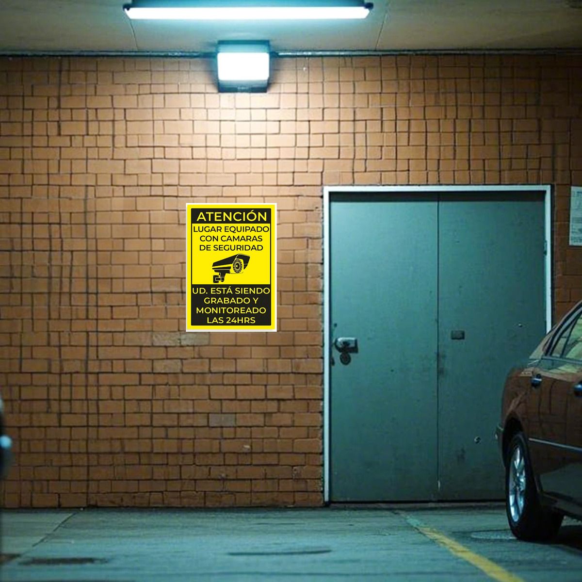 GENERICO - 20x30cm Señal De Advertencia Videovigilancia Hogar Oficina