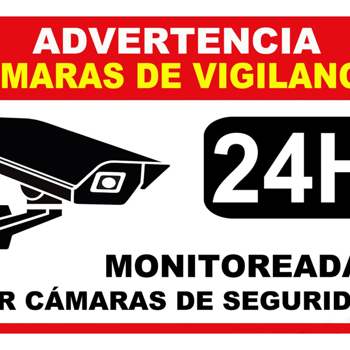30x20cm Señal De Cámara De Seguridad Hogar Oficina Tienda, marca GENERICO - Foto Principal