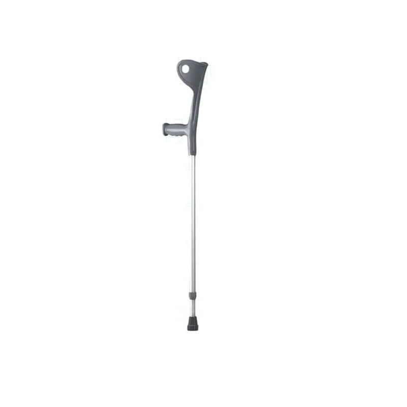 GENERICO - Baston Muleta Ortopédico Canadiense Regulable x 2 Gris