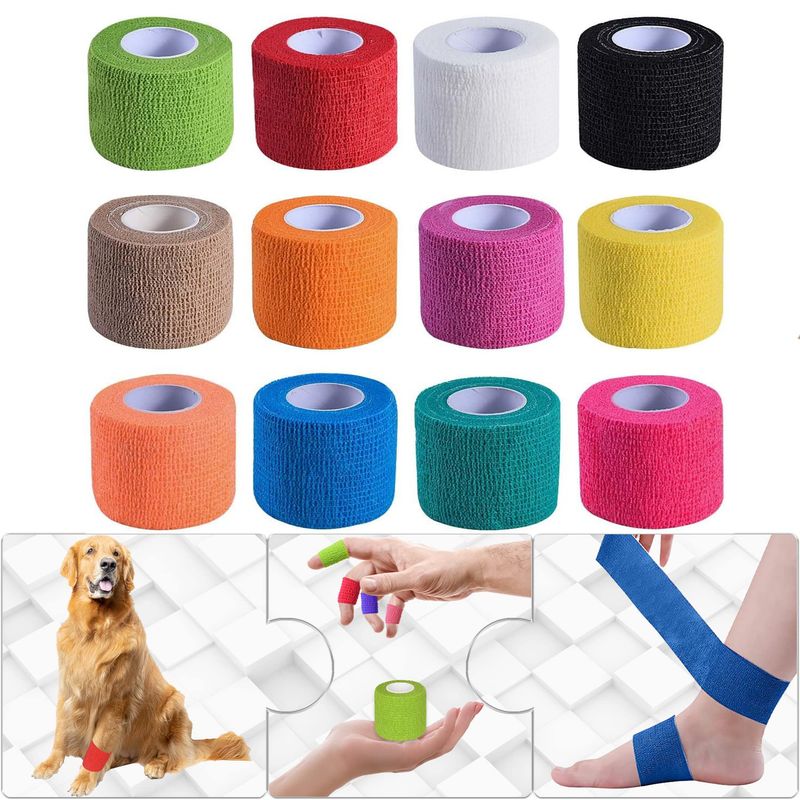 GENERICO - Vendaje Deportivo Autoadheribl 12pcs para los Dedos 5cmX45m