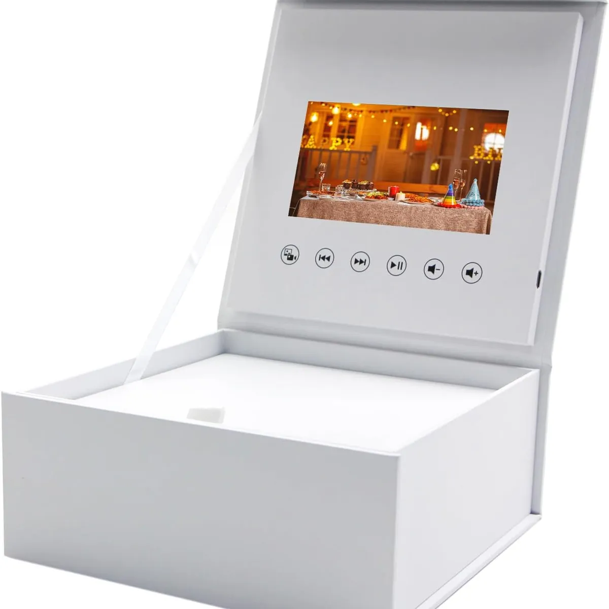 NEOSMART - Neosmart Caja Regalo 5'' Pantalla IPS  Diseño Tapa Magnética Reproduce Video