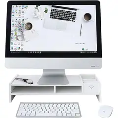 BITART - Base De Monitor Organizador Para Escritorio Multiuso 2 Niveles