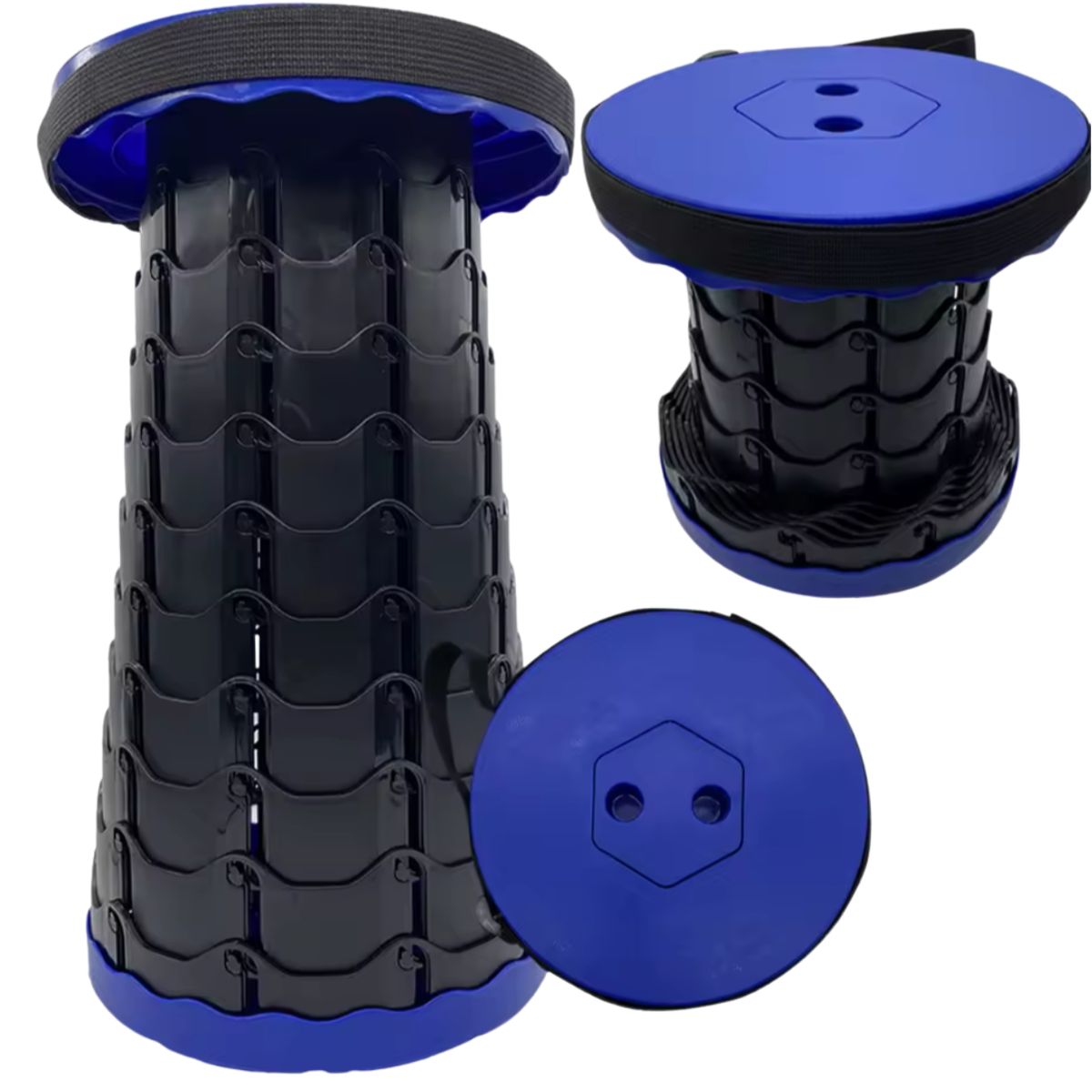 GENERICO - Silla Retráctil Taburete Plegable Camping Tipo Telescopio