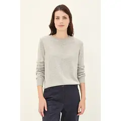 MA GRIFFE - Sweater Gris Mujer Magriffe