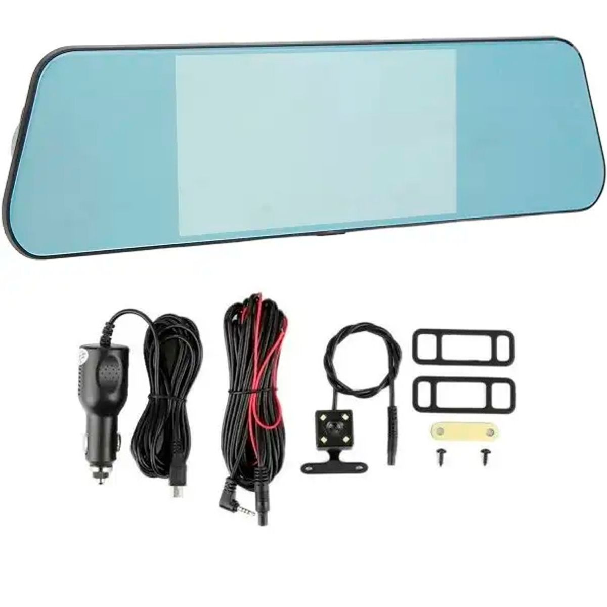 GENERICO - Retrovisor Con Cámara De Salpicadero Y Espejo DVR HD 1080P