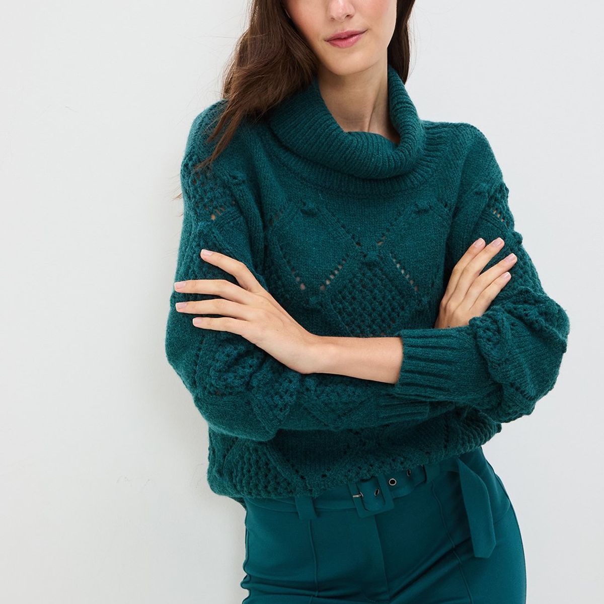 IO - Sweater Verde Musgo Mujer Io