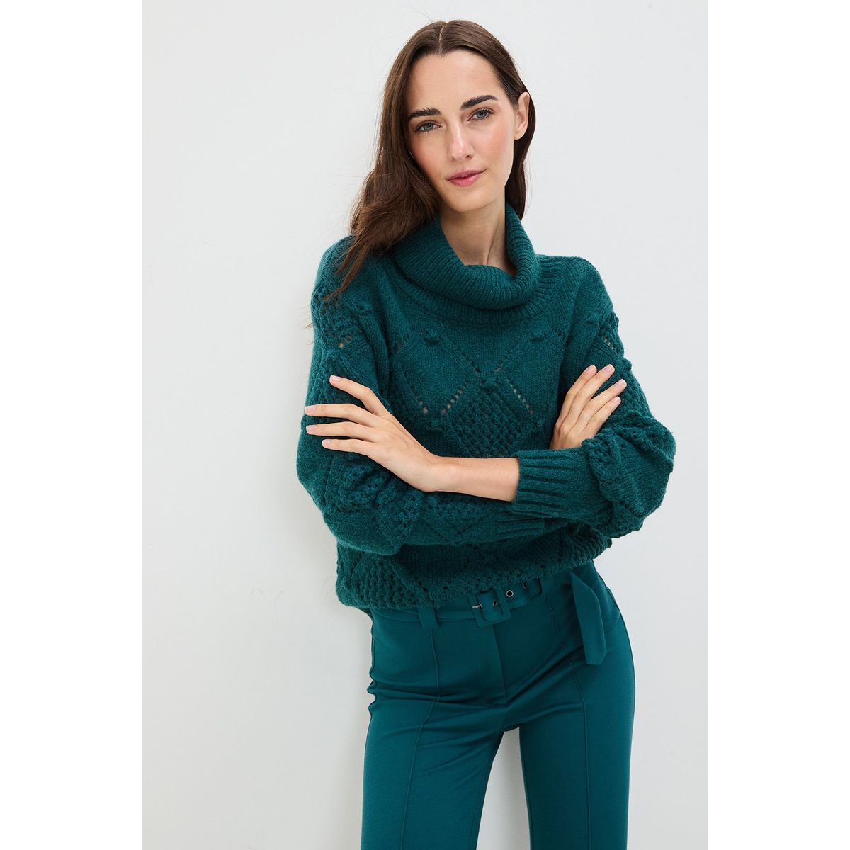 IO - Sweater Verde Musgo Mujer Io