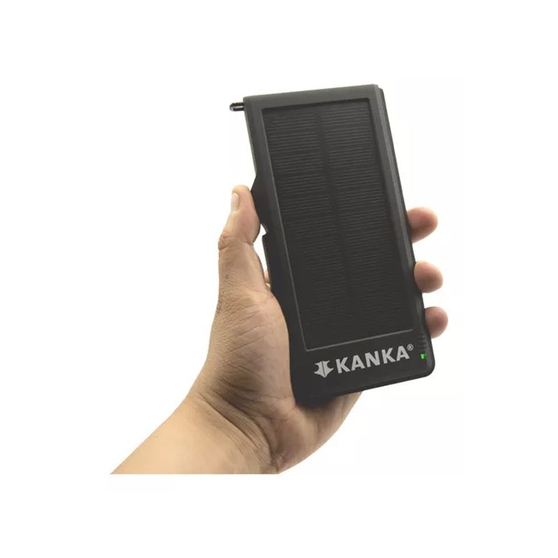 GENERICO - Batería recargable Powerbank 10000mAh carga solar color negro