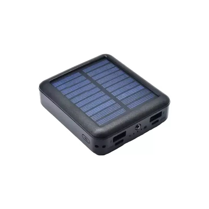 GENERICO - Batería portátil externa 20000mAh 2 puertos USB solar color blanco
