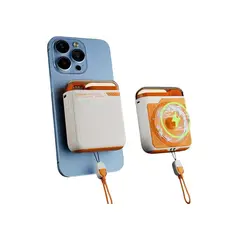 GENERICO - Cargador inalámbrico magnético 10000mAh Power Bank 225W color naranja