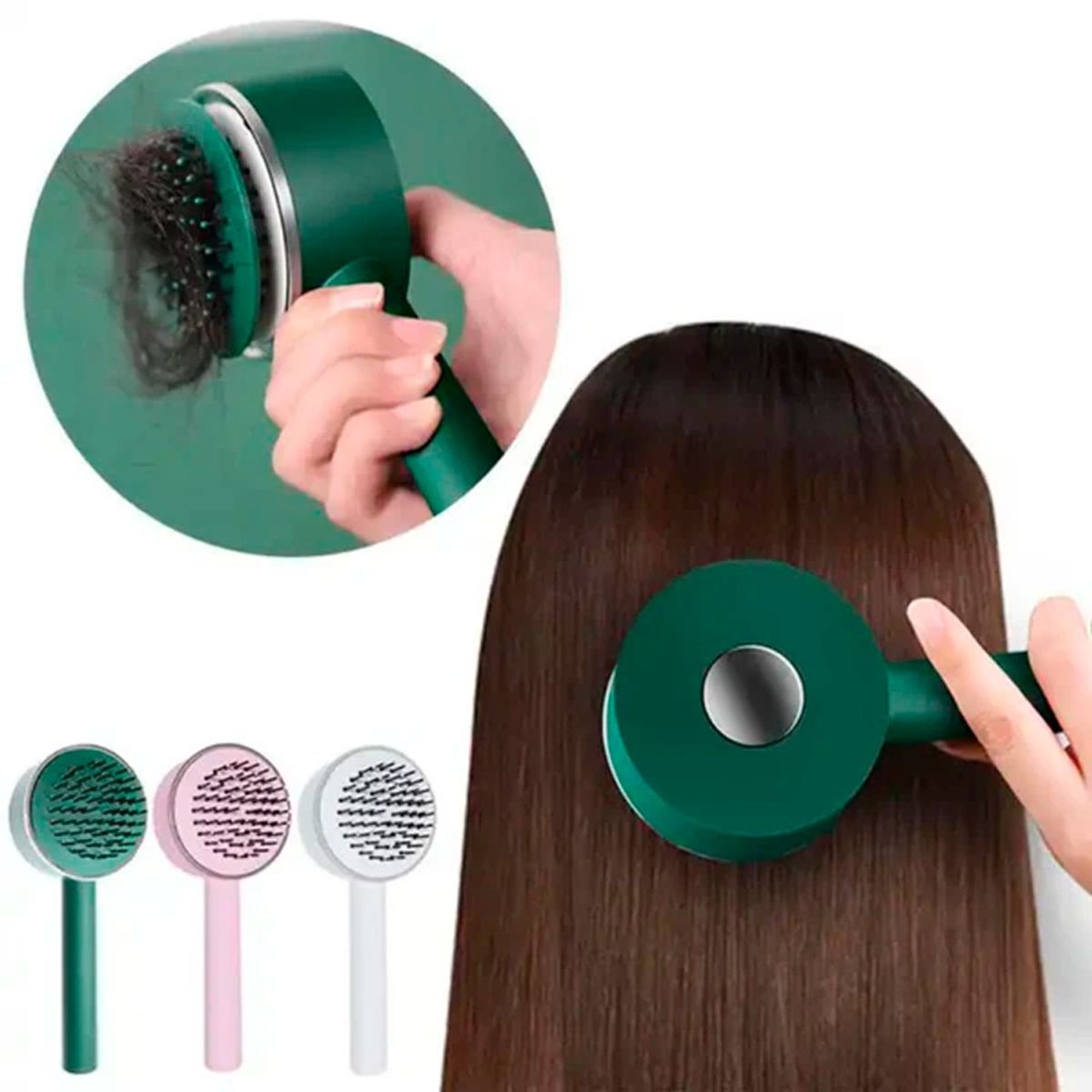 GENERICO - Cepillo Autolimpiante Para Cabello E Higiene Capilar