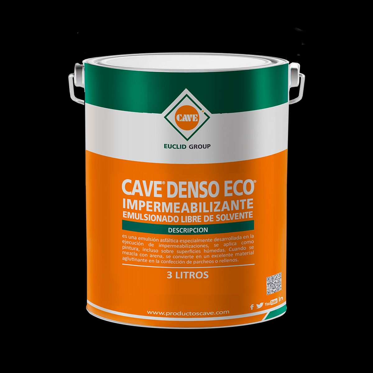 CAVE - CAVE DENSO ECO - Impermeabilizante asfáltico Galón 3 Kg