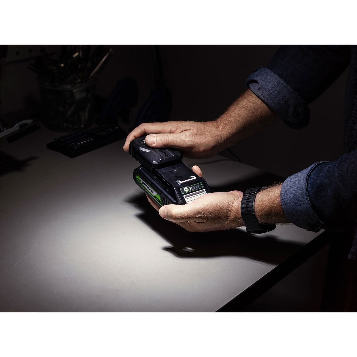 GREENWORKS - Cargador de Batería Greenworks 24V - 2.0 AH - 2946207