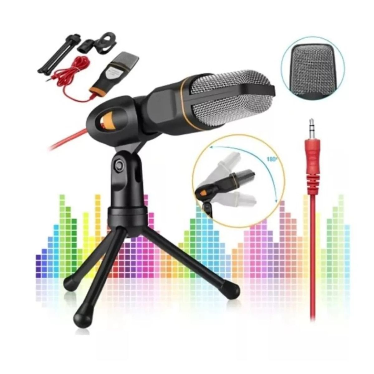 IRM - Micrófono Condensador C Filtro Microfono Pc Atril Microfono