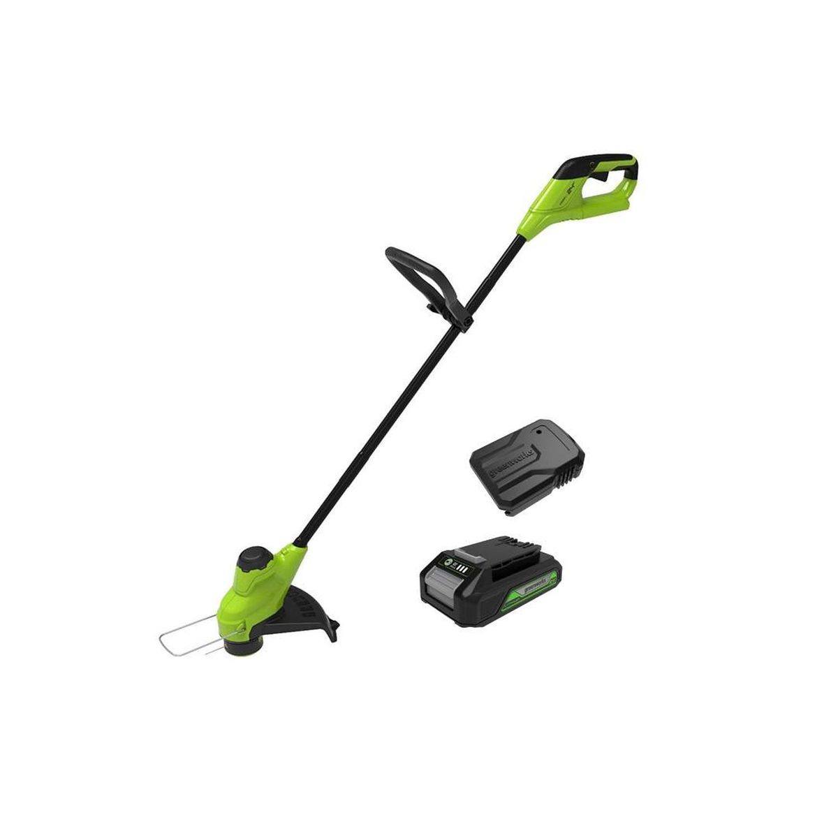 GREENWORKS - Orilladora Inal. Greenworks STG308 24V + Carg y Bat.2.0 AH - 2131702