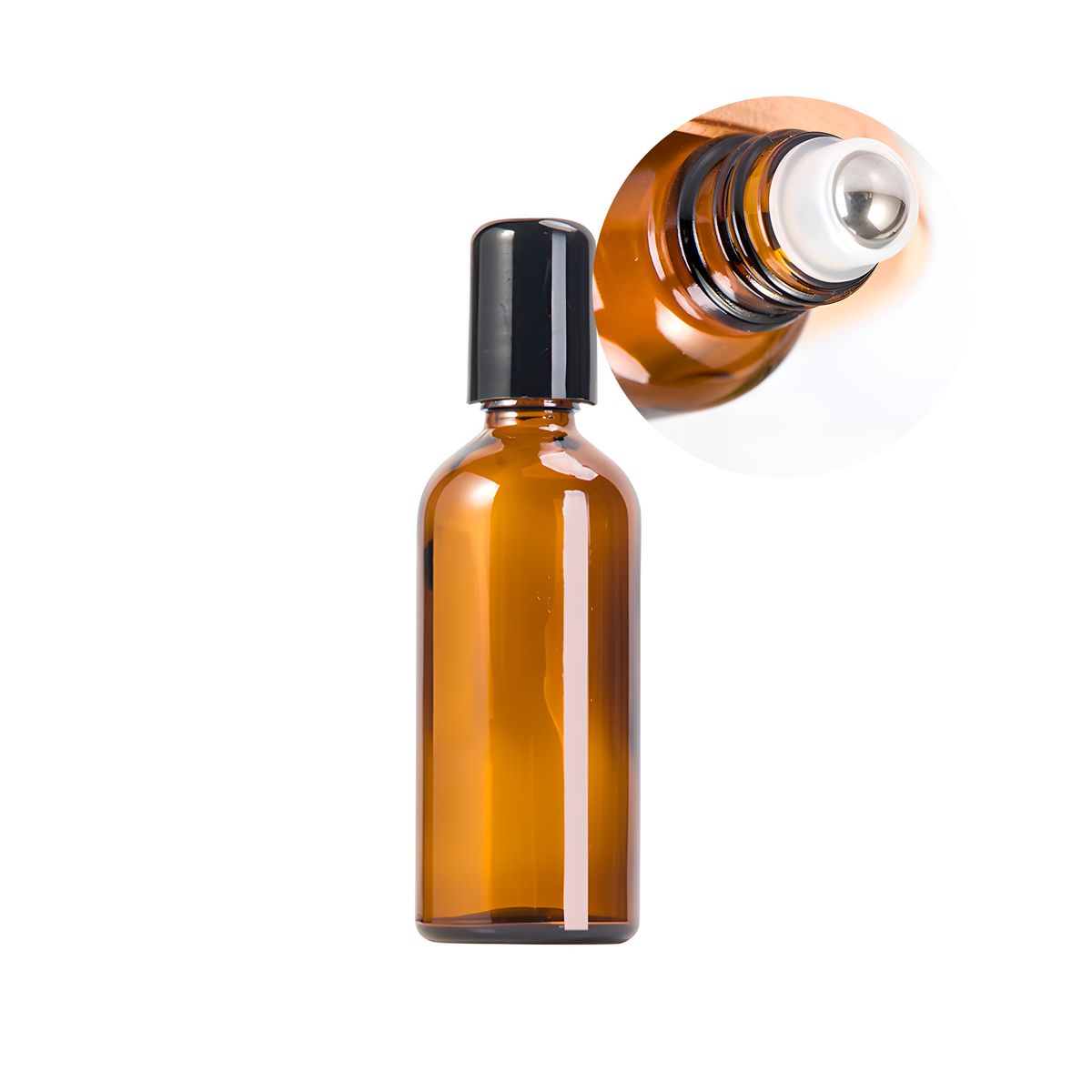 GENERICO - 24 Frascos Roll On Rodilo Vidrio Aceite Esencial 20ml