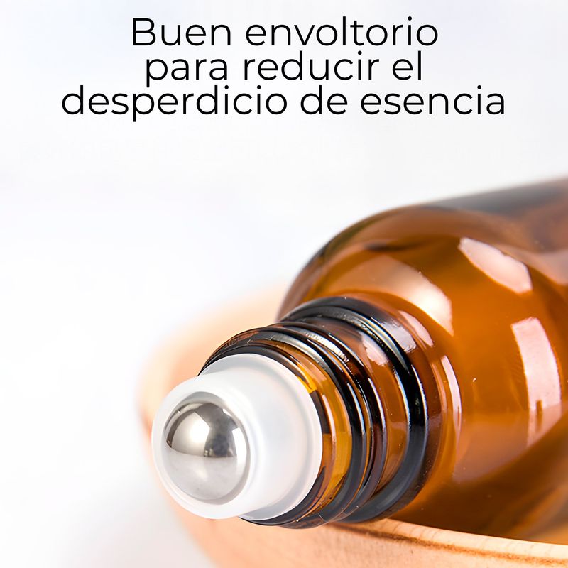 GENERICO - 24 Frascos Roll On Rodilo Vidrio Aceite Esencial 20ml