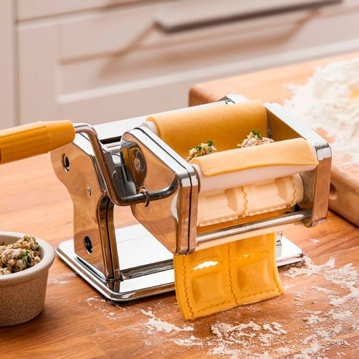 GENERICO - Máquina De Pasta Casera Para Ravioles De Acero Inoxidable