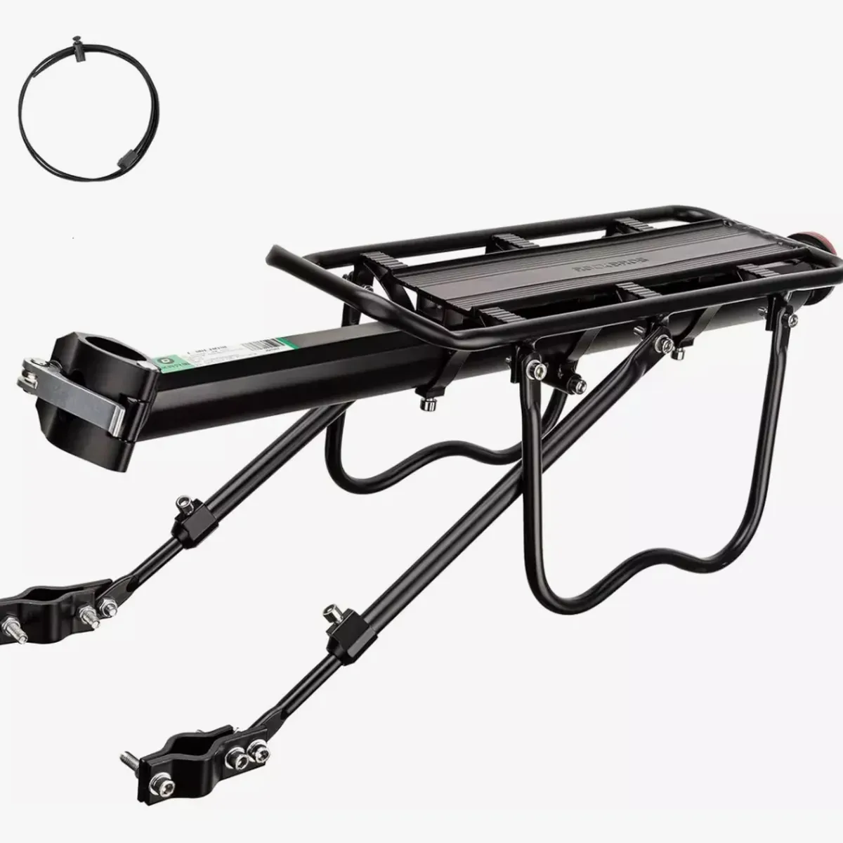 GENERICO - Parrilla Trasera Bicicleta Para Aro 20 - 29 De Aluminio Con Reflector