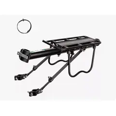 GENERICO - Parrilla Trasera Bicicleta Para Aro 20 - 29 De Aluminio Con Reflector
