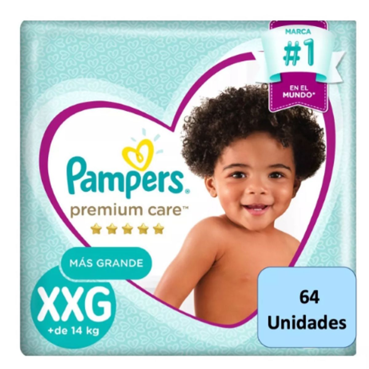 PAMPERS - Pañales Pampers Premium Care XXG 64 pañales