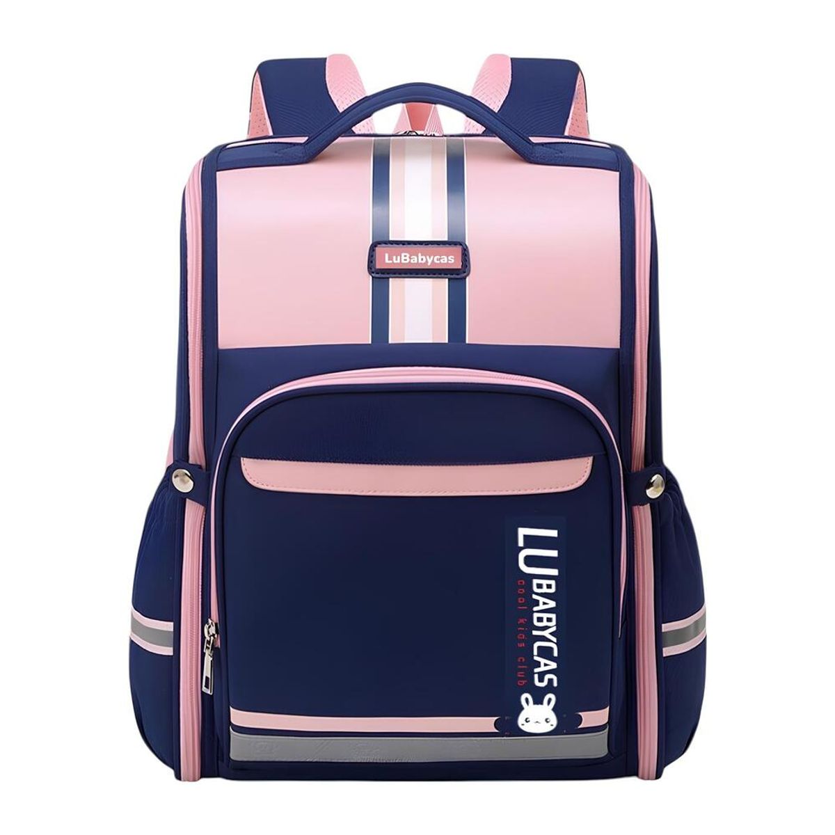 LUBABYCAS - Mochila Escolar Infantil Impermeable 5S Rosada LuBabycas