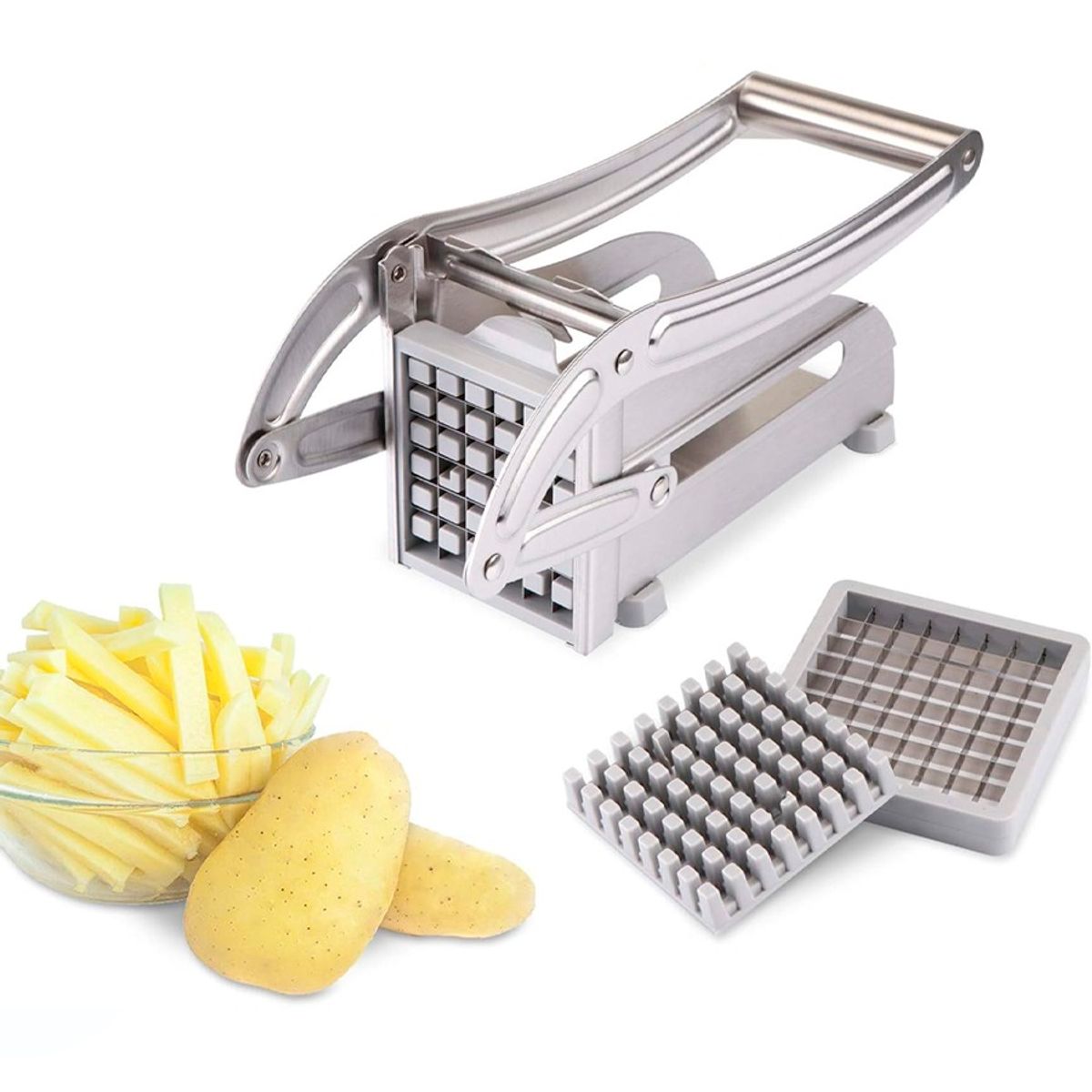 GENERICO - Máquina Cortadora Manual De Papas Fritas De Acero Inoxidable