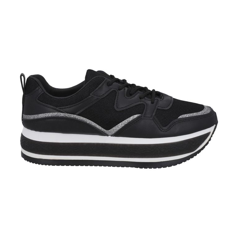 Zapatilla Urbana Mujer Negro Rock 173