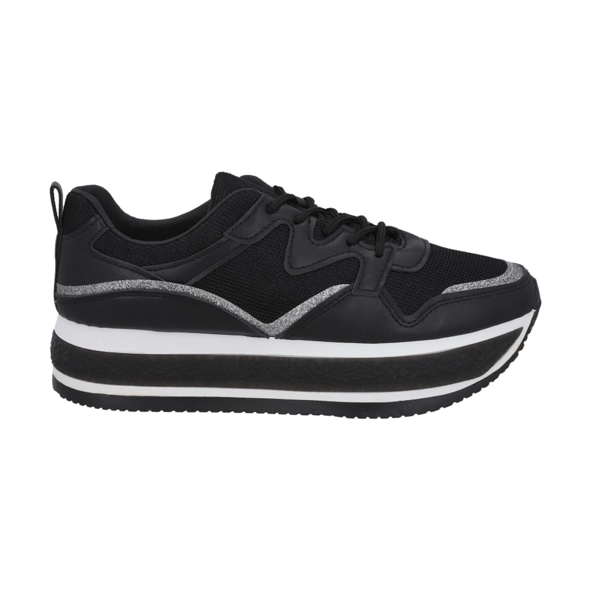 POLICE - Zapatilla Urbana Mujer Negro Rock 173 Police