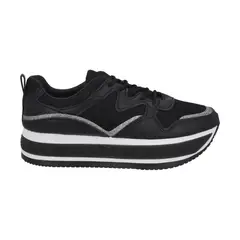 POLICE - Zapatilla Urbana Mujer Negro Rock 173