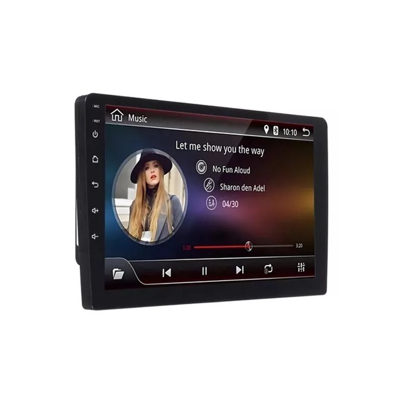 GENERICO - Radio auto 2 Din Android 9 con GPS y Wifi control de volante color negro
