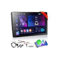 GENERICO - Radio Android Auto CarPlay 4GB64GB QLED inalámbrico color negro