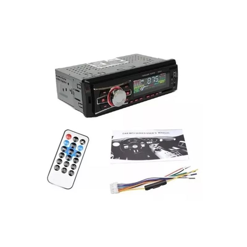 GENERICO - Radio auto 1 Din Bluetooth USB MP3 MicroSD Aux FM color negro