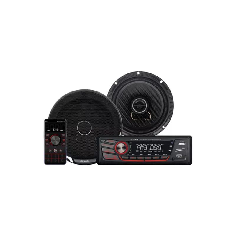 GENERICO - Radio auto Aiwa AW-C2016BT con 2 parlantes de 65 color negro