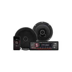 GENERICO - Radio auto Aiwa AW-C2016BT con 2 parlantes de 65 color negro