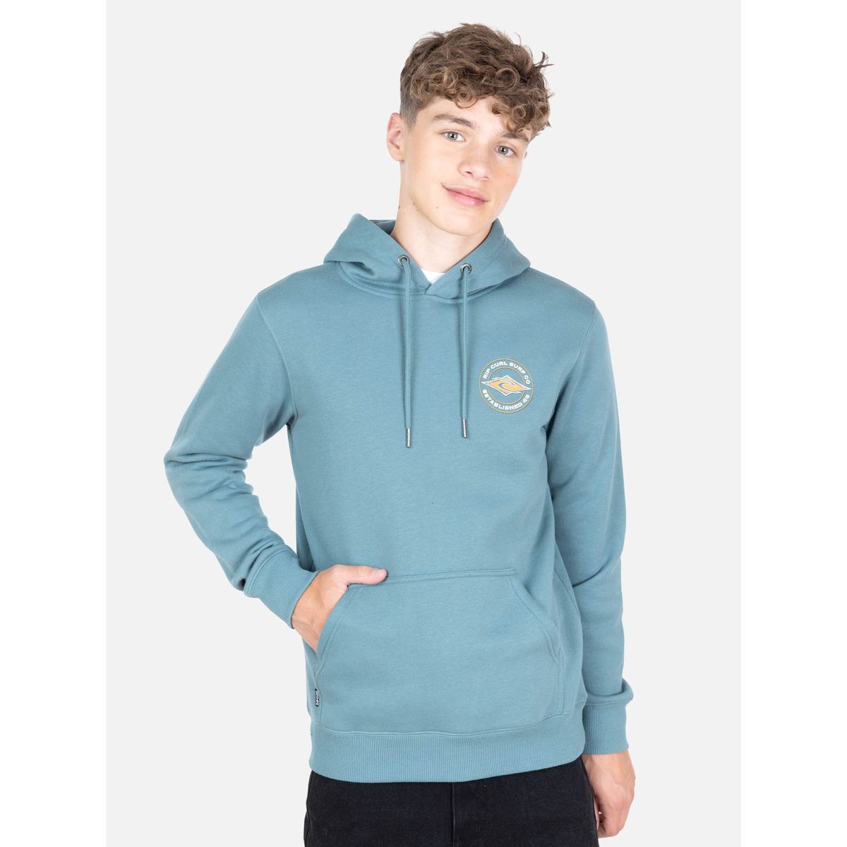 RIP CURL - Poleron Canguro Swellon Celeste Infantil Rip Curl - Celeste