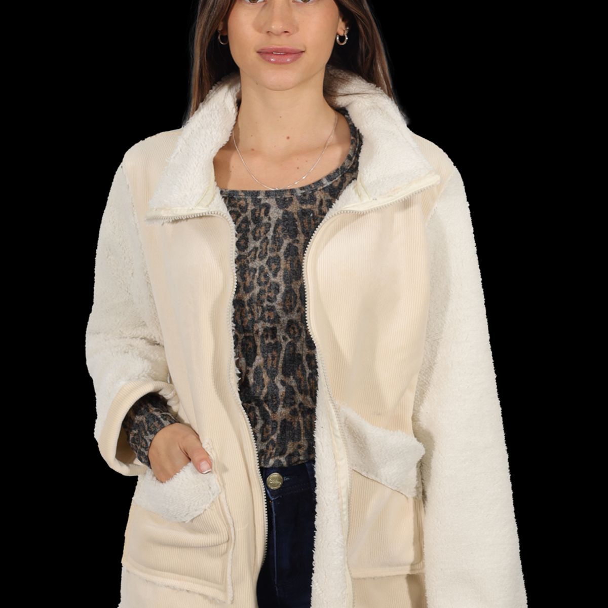 DIVINO JEANS - Chaqueta Tyta II Crudo Divino Jeans