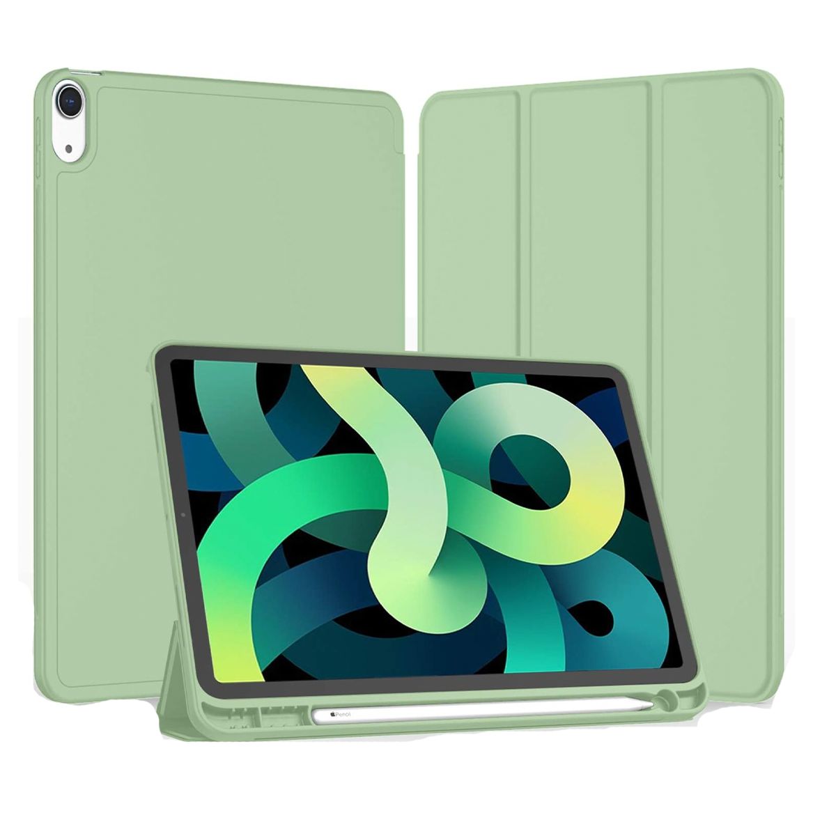 JOIGO - Fundas Smart Cover Para iPad Air 13 Pulgadas M2  2024 Verde Matcha.