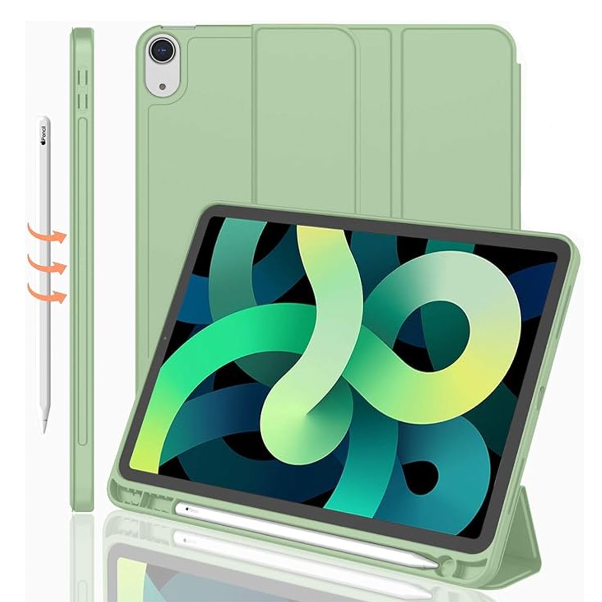 JOIGO - Fundas Smart Cover Para iPad Air 13 Pulgadas M2  2024 Verde Matcha.