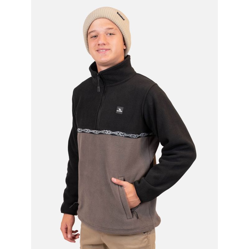 RIP CURL - Poleron Micropolar Curlena Café Infantil Rip Curl - Café