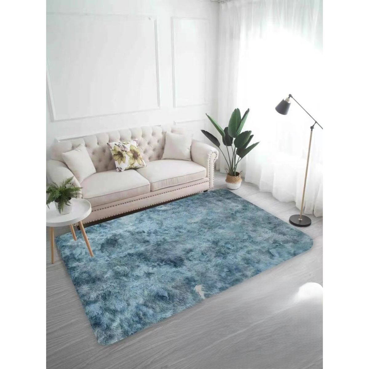 GENERICO - ALFOMBRAS PELO LARGO SUAVES PARA DECORACION DE HOGAR