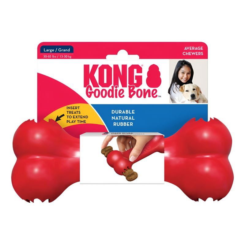 KONG - Kong Goodie Bone Hueso Rellenable Juguete Para Perro Talla L