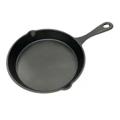 GENERICO - Sartén de Hierro Fundido 35,5 cm medida incluye mango