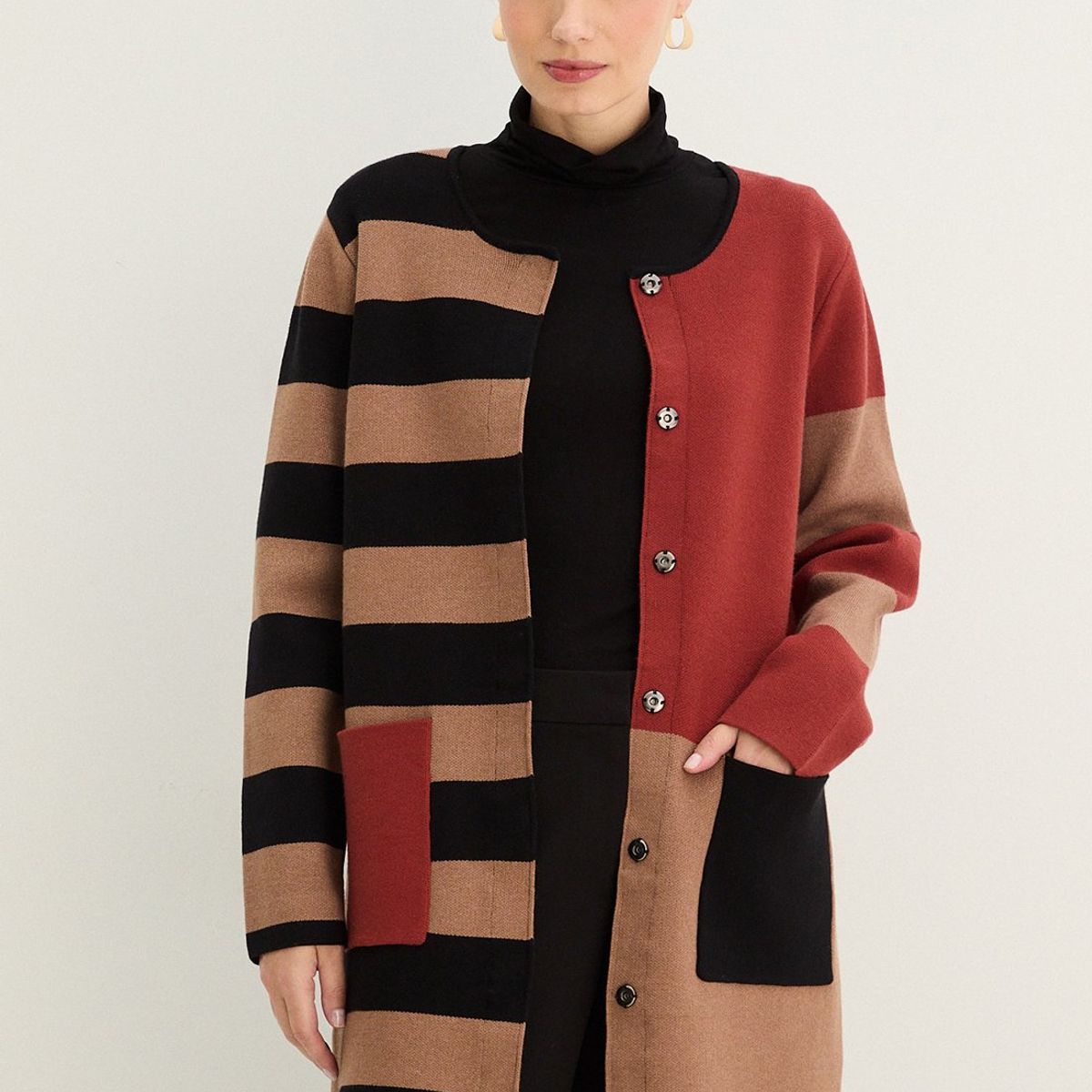 MA GRIFFE - Chaqueton Beige Mujer Magriffe