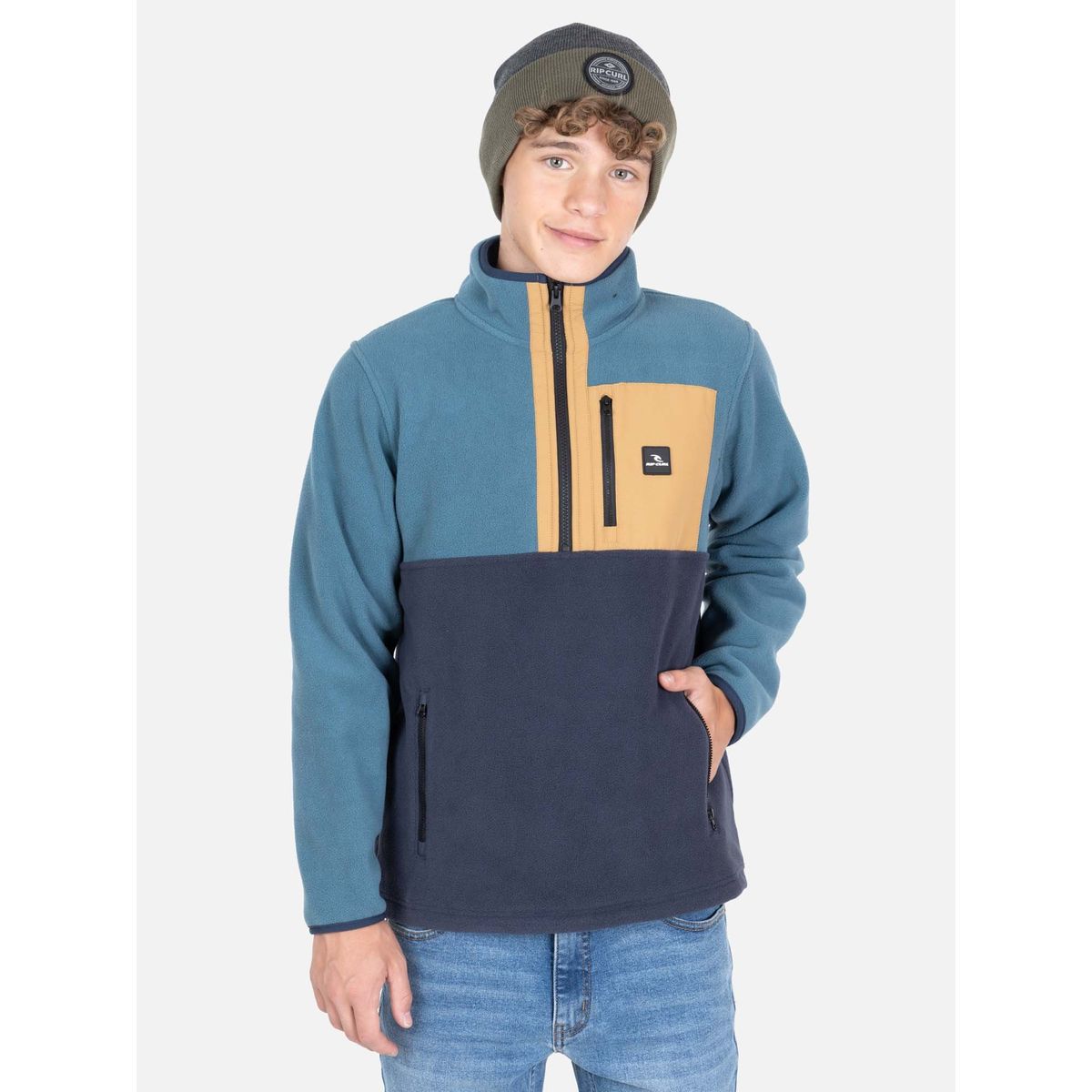 RIP CURL - Poleron Micropolar Mareva Azul Infantil Rip Curl - Azul