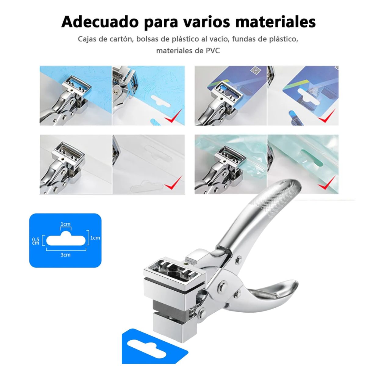 ADIX - Perforadora Alicate Corte Para Ganchera Metálica